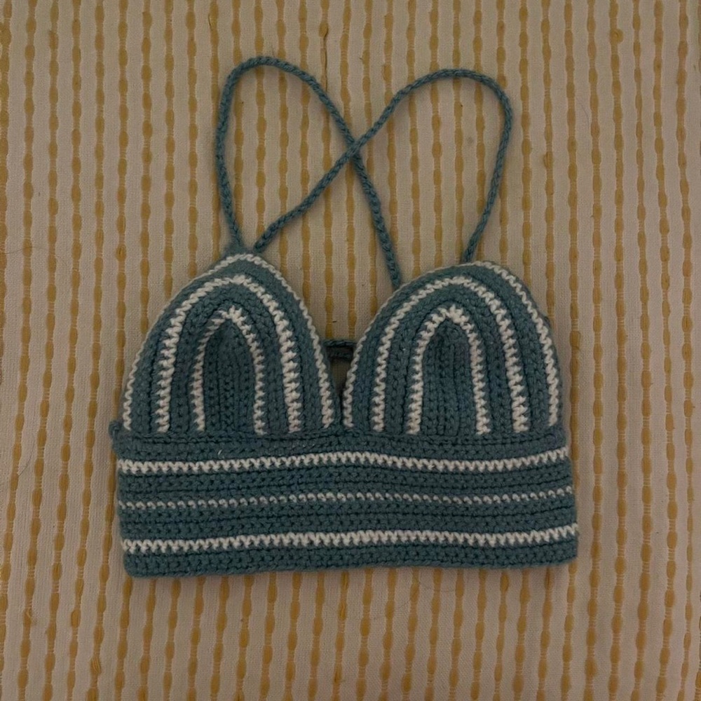 Handmade crochet bra top